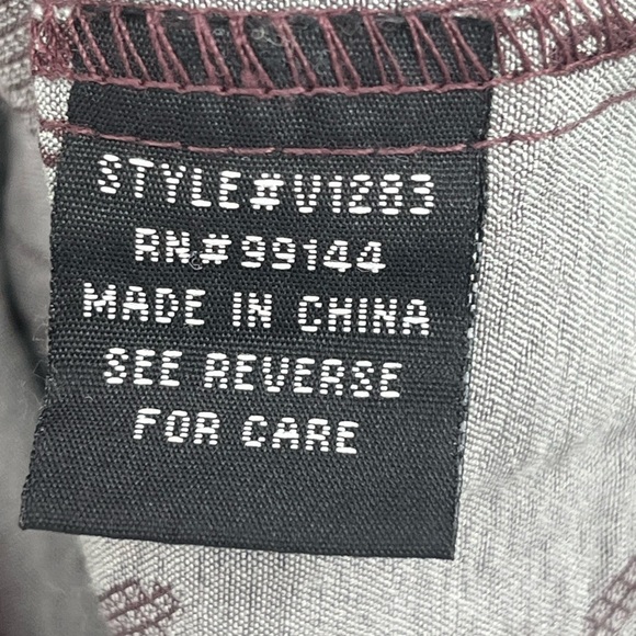 Lapis Eggplant Burgundy Smocked Elastic Waistband Midi Skirt - Picture 6 of 9